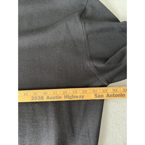 Lorenzo Uomo Merino Wool Sweater Mens XL Black Mock Neck Italian Pure New Wool - Picture 5 of 8